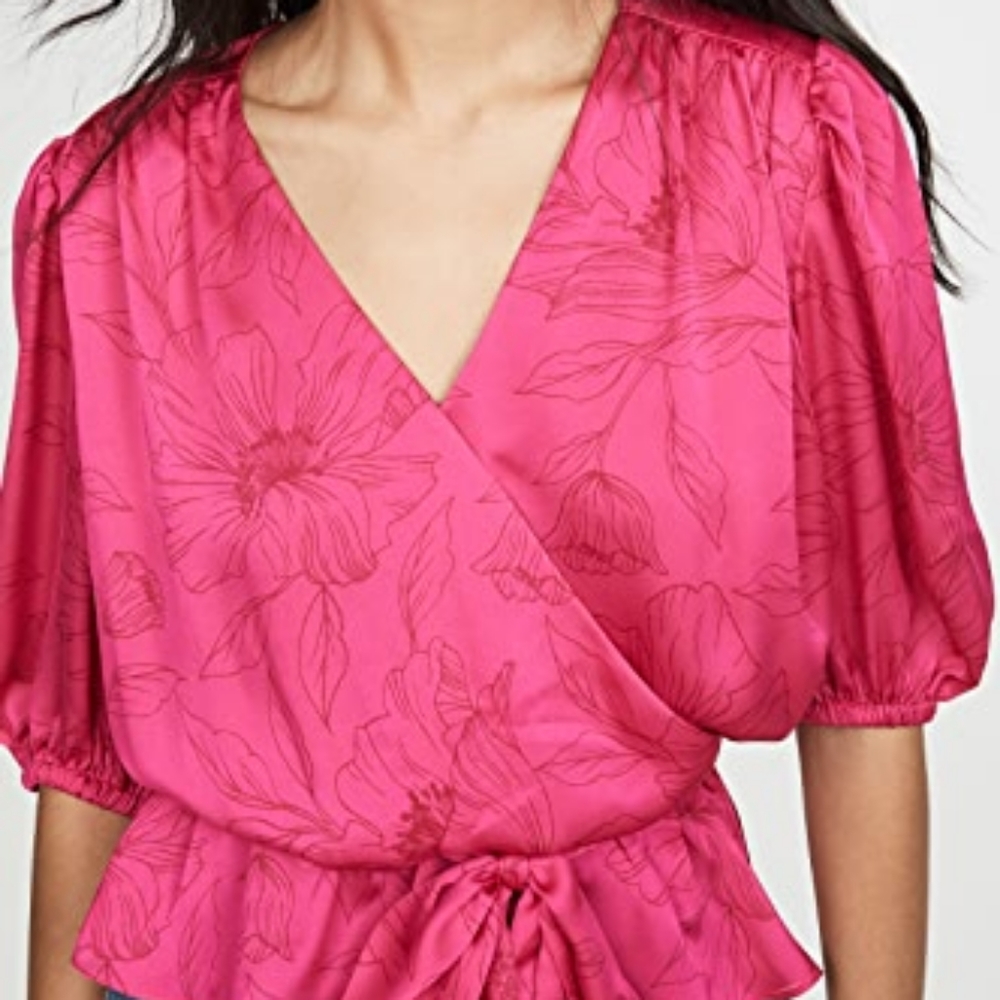 NWT Joie Macie top in Fuschia - Picture 3 of 14